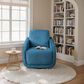 Lifestyle Solutions Lydia Swivel Accent Chair in Blue, , large