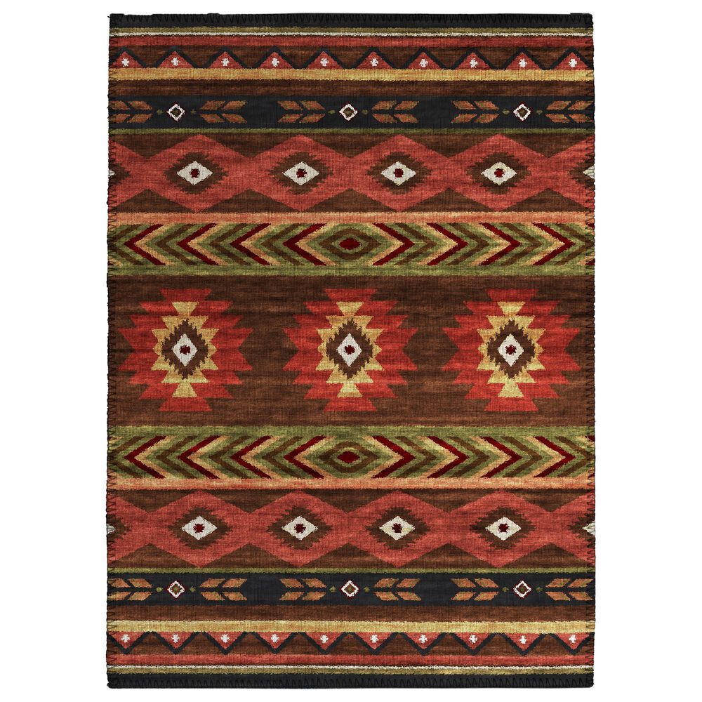 Dalyn Rug Company Phoenix 1"8" x 2"6" Chocolate Indoor/Outdoor Area Rug, , large