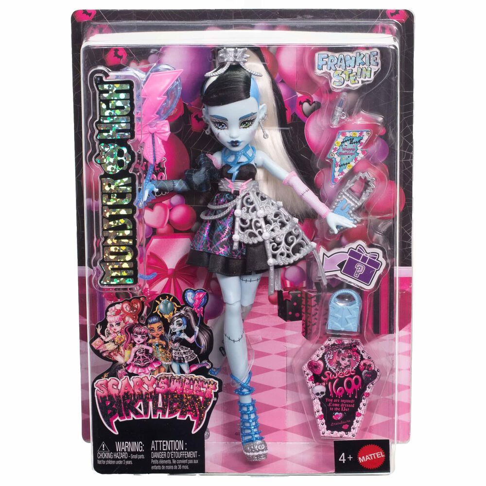 Monster High Frankie Stein Scary Sweet Birthday Doll in Blue, , large