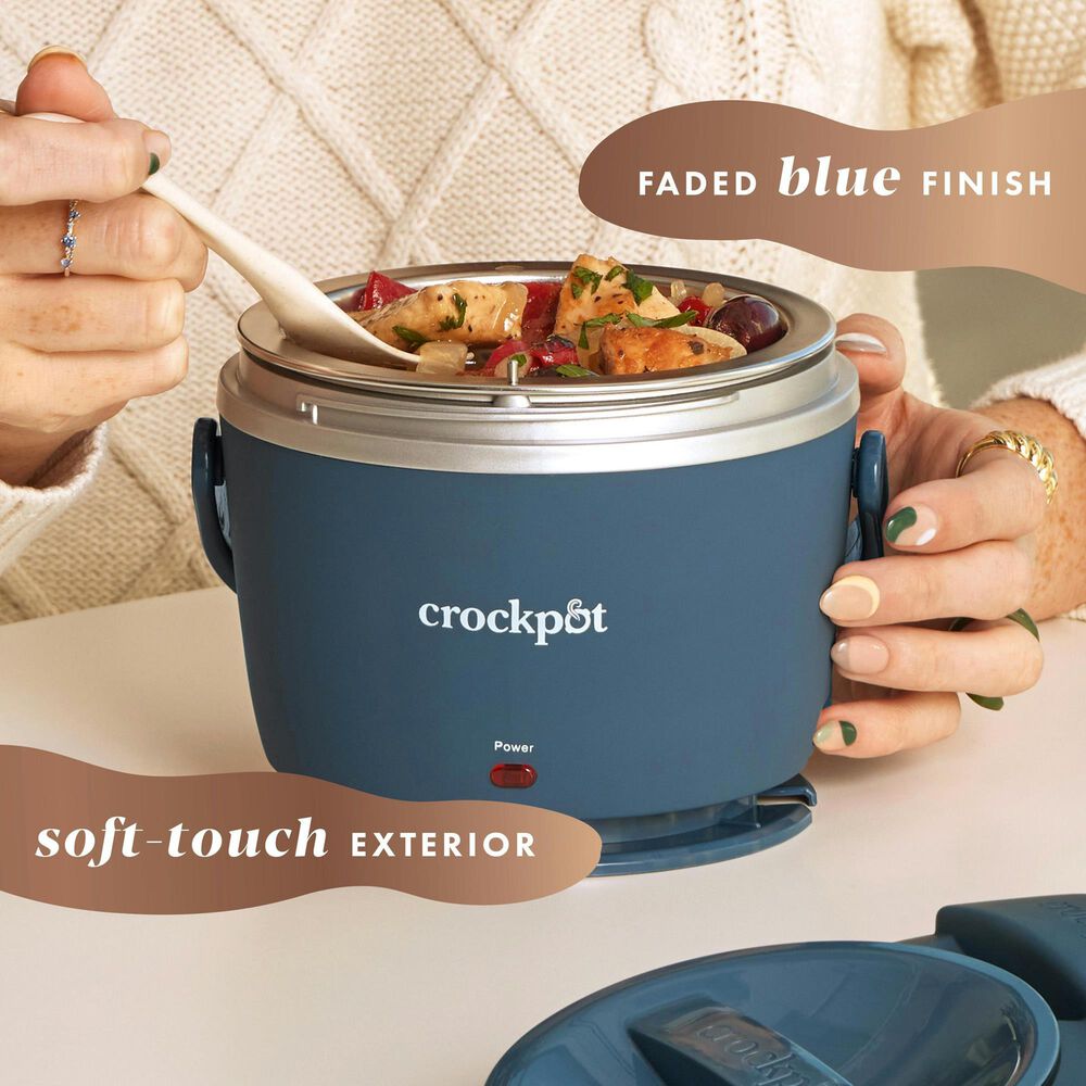 Crock-Pot 20 Oz Lunch Crock Food Warmer in Faded Blue, , large
