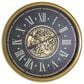 Yosemite Home Decor Aged Roman Gear Wall Clock in Gold and Black, , large
