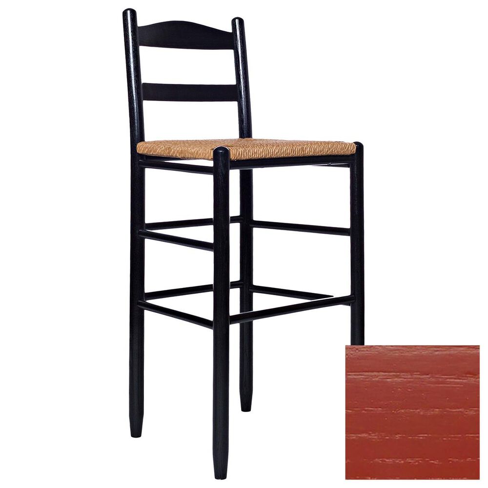 Lakeside Penrose Ladderback Barstool in Sienna Red, , large