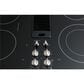 GE Profile 30" Downdraft Electric Cooktop in Black and Stainless Steel, , large