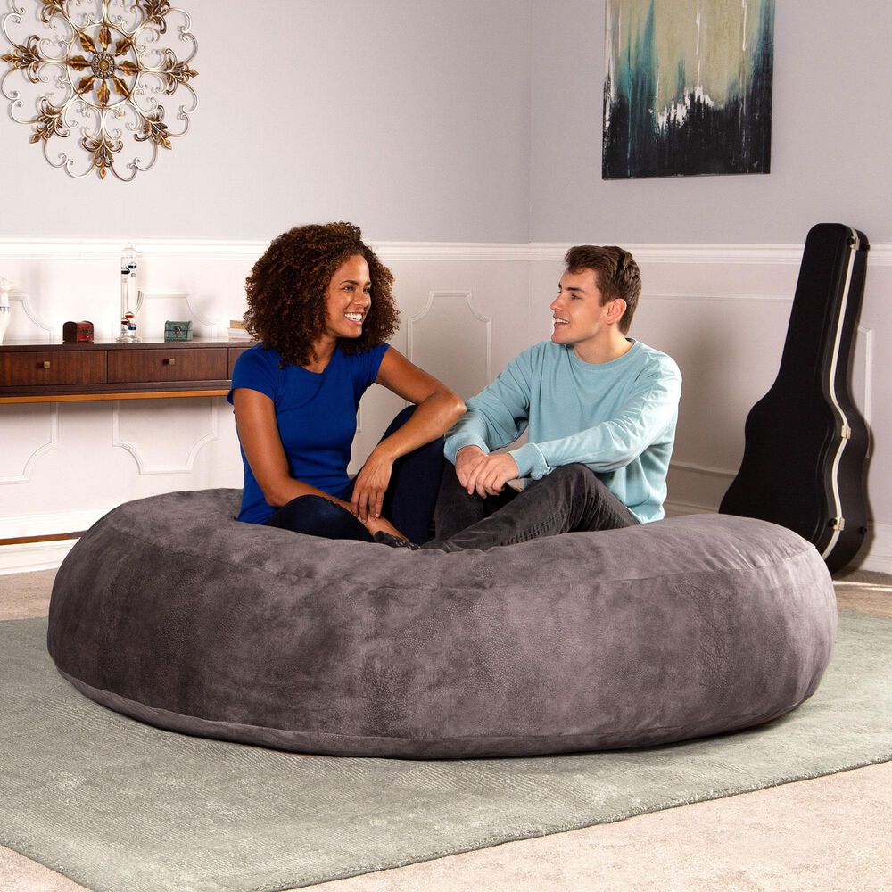 Jaxx Cocoon 6&#39; Bean Bag in Pewter, , large