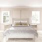 Vantage Mezzanine 3 Drawer Mirrored Nightstand in Dove Gray, , large