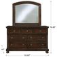 Millenium Porter Dresser and Mirror in Rustic Brown, , large