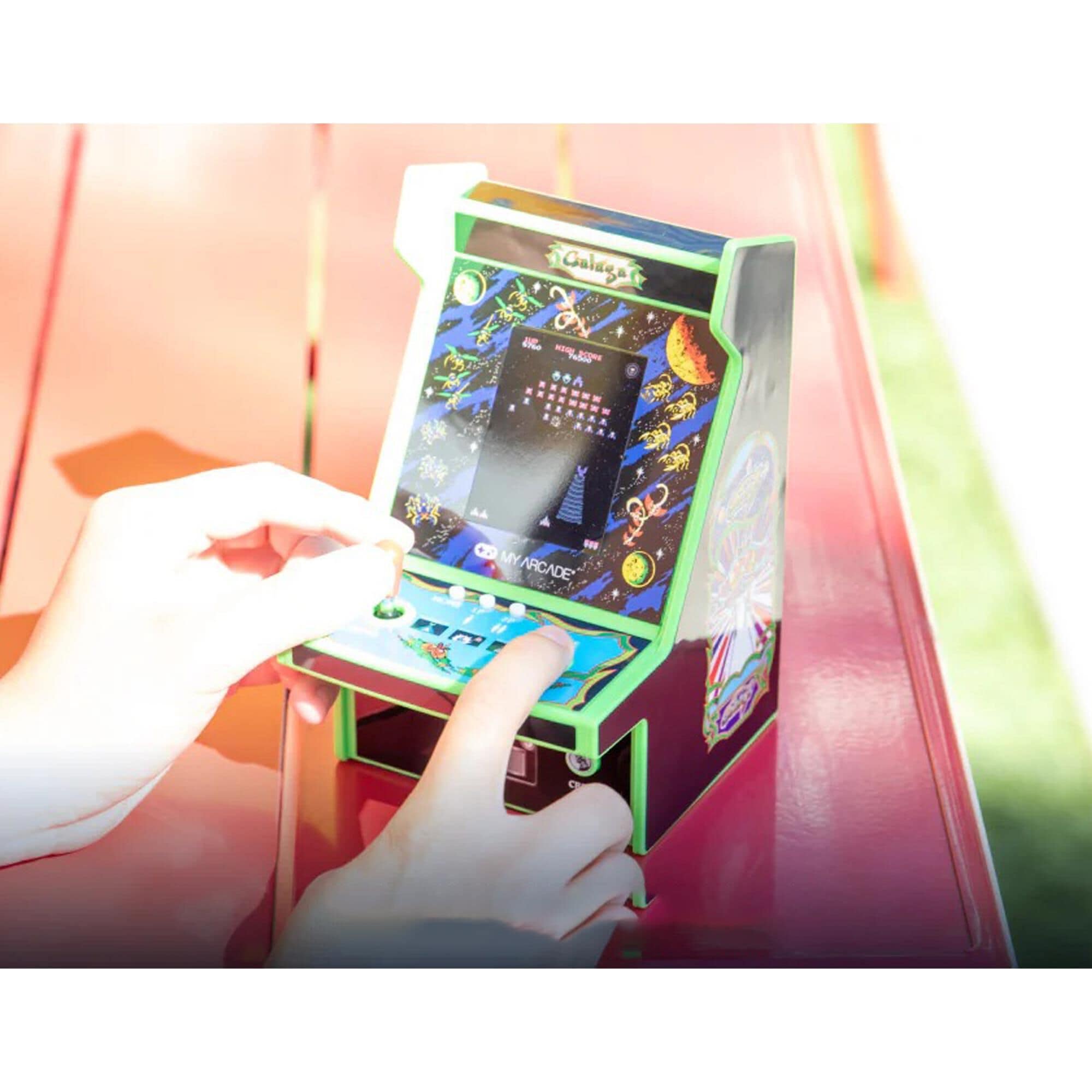 My Arcade Galaga Micro Player Pro Portable Retro Arcade in Multicolor