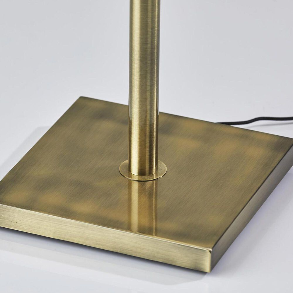 Adesso Harriet LED Floor Lamp in Antique Brass, , large