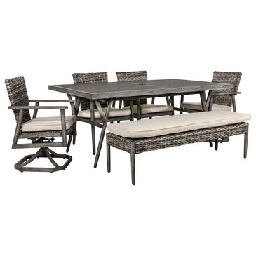 Gathercraft 6-Piece Dining Set in Brown, , large