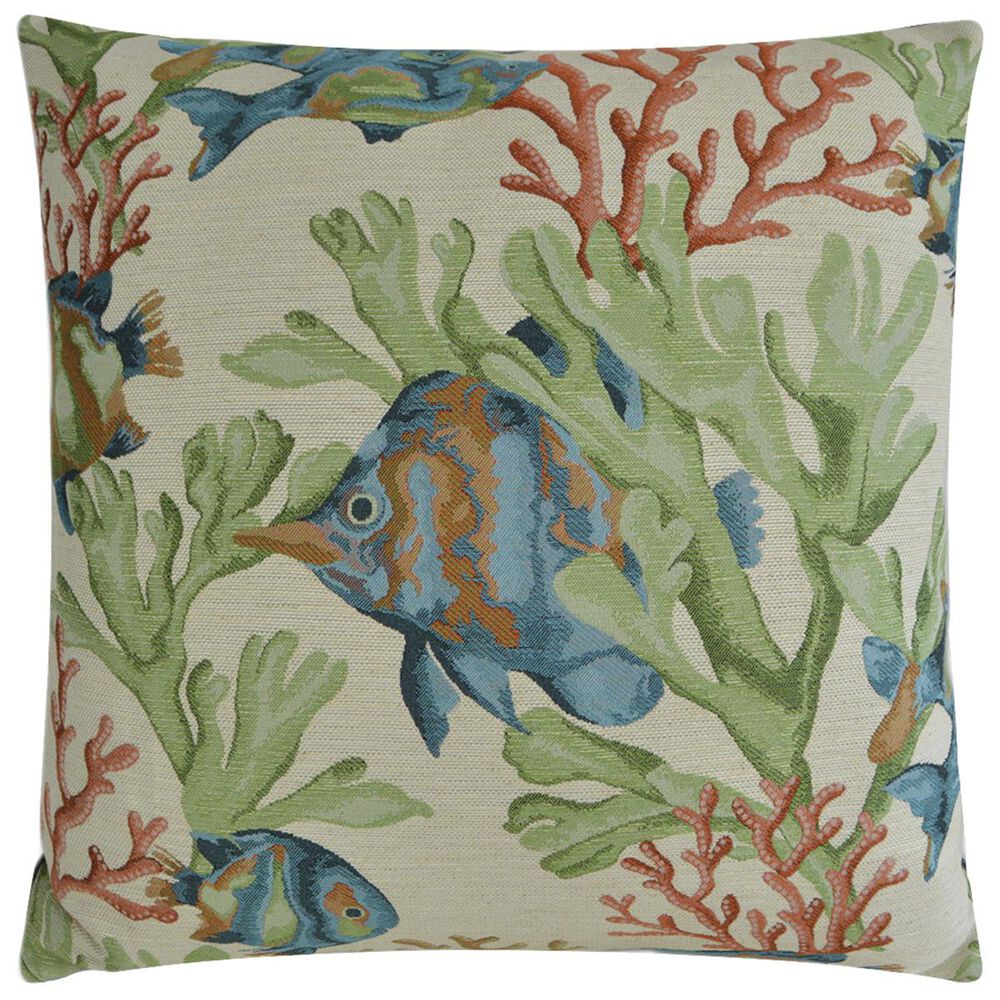 D.V.Kap Inc 24" Feather Down Decorative Throw Pillow in Fishful Thinking, , large