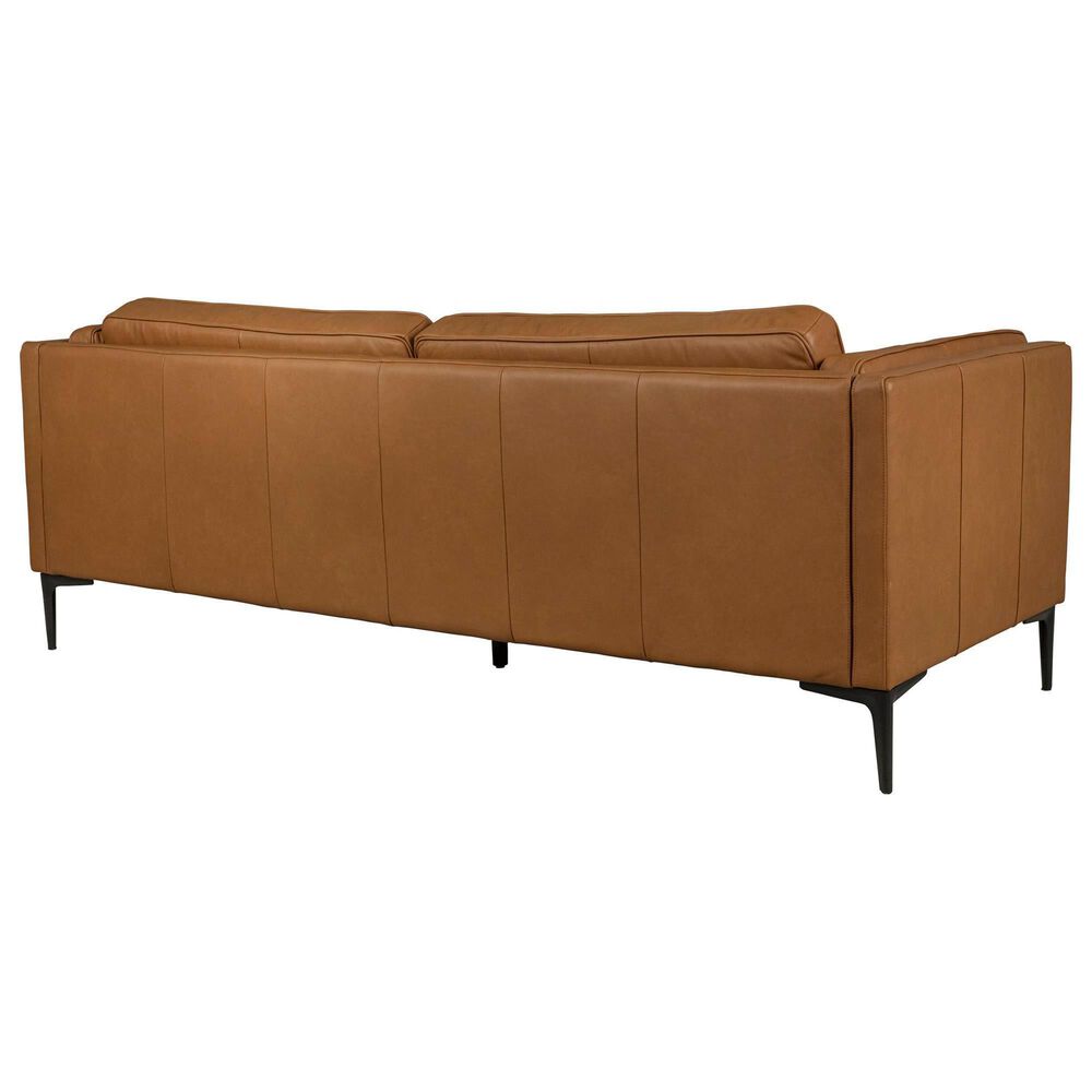 Bordeaux &amp; Co Stationary Leather Sofa and Chair Set in Oslo Antelope, , large