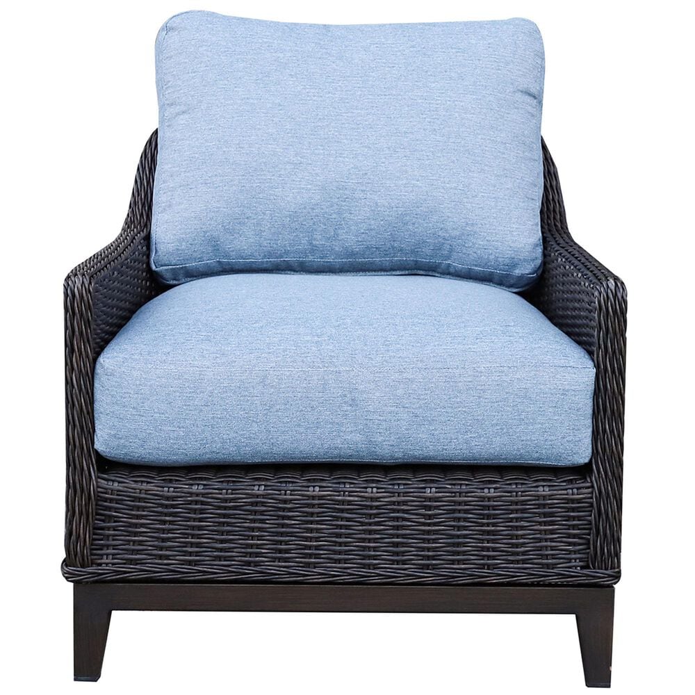 Amber Shores Armchair in Washed Denim, , large