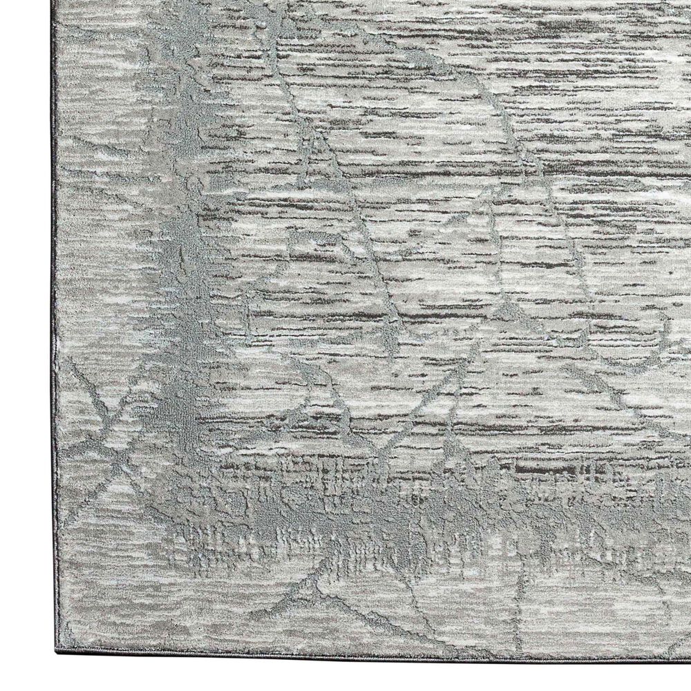 Radici USA Davide Abstract 5&#39;3&quot; x 7&#39;3&quot; Grey Area Rug, , large