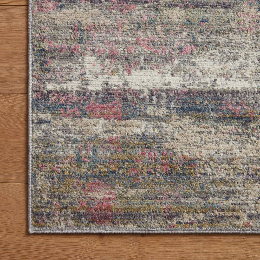 Loloi Arden 2&#39;6&quot; x 8&#39; Berry and Multicolor Runner, , large