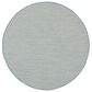 Nourison Courtyard Ivory and Aqua 4" Round Indoor/Outdoor Area Rug, , large