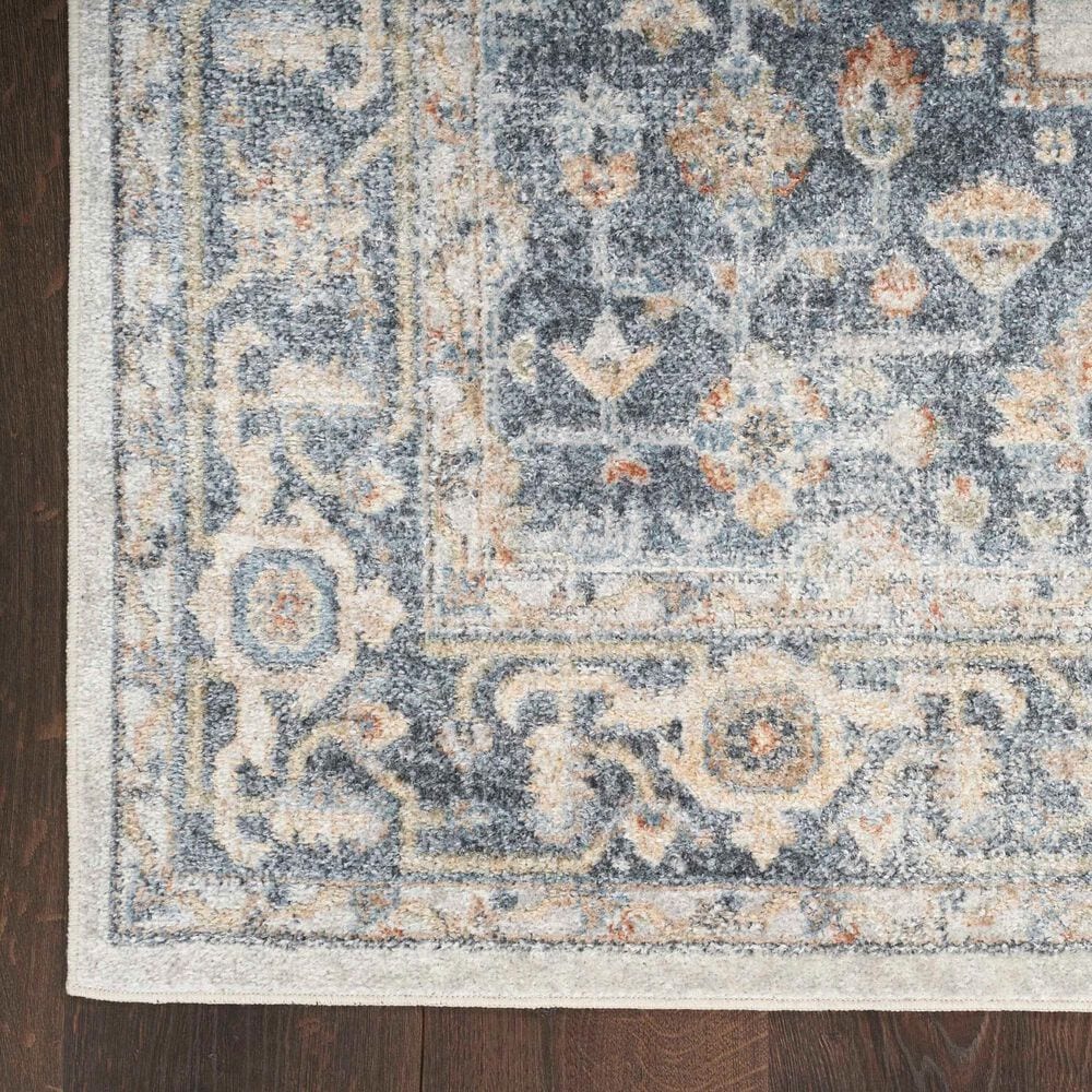 Nourison Astra Machine Washable 9&#39; x 12&#39; Grey and Gold Area Rug, , large