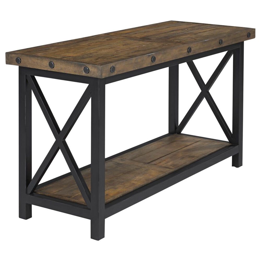 at HOME Carpenter Sofa Table in Oiled Oak, , large