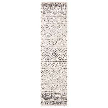 Safavieh Tulum TUL267A 2" x 11" Ivory and Grey Runner, , large