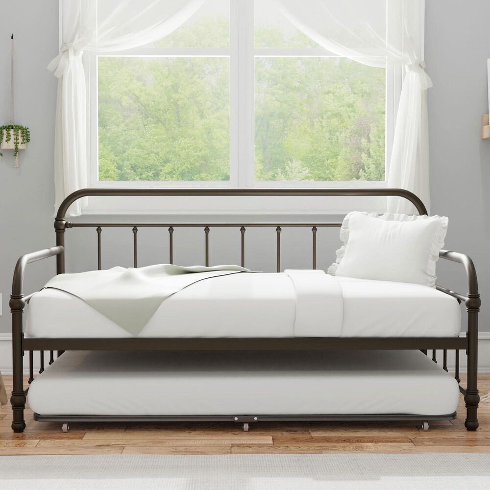 Richlands Furniture Kirkland Metal Twin Stat Daybed in Dark Bronze, , large
