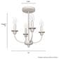 Hunter Southcrest 4-Light Semi-Flush Mount in Distressed White, , large