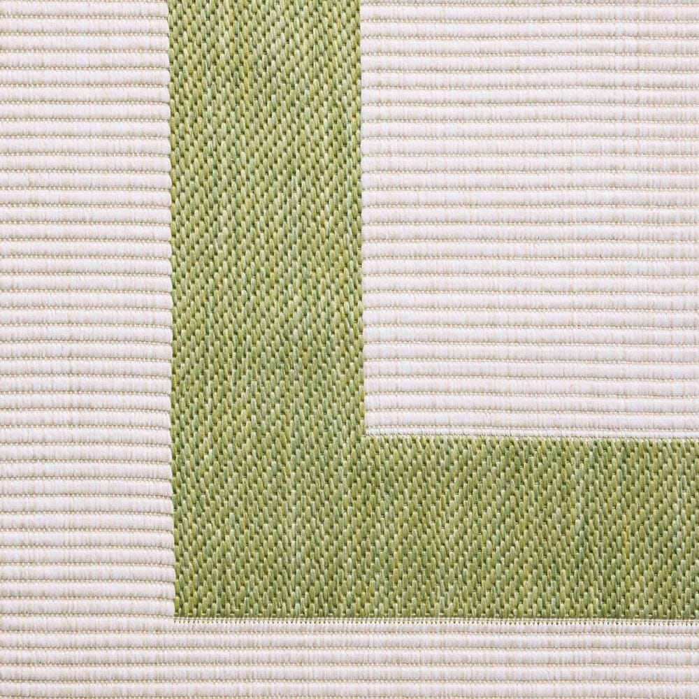 Loloi Easton Green and Ivory 5&#39;3&quot; x 7&#39;6&quot; Indoor/Outdoor Area Rug, , large