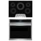 Frigidaire Gallery 2-Piece Kitchen Package with 30" Single Electric Wall Oven and 30" Electric Cooktop in Stainless Steel, , large