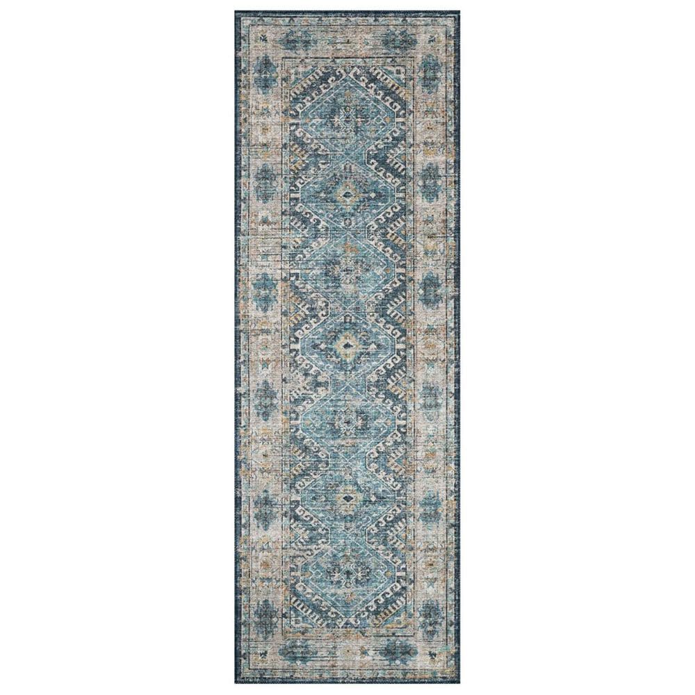 Loloi II Skye SKY-03 2"6" x 7"6" Denim and Natural Runner, , large