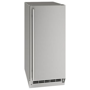 U-Line 15" Outdoor Ice Maker in Stainless Steel, , large