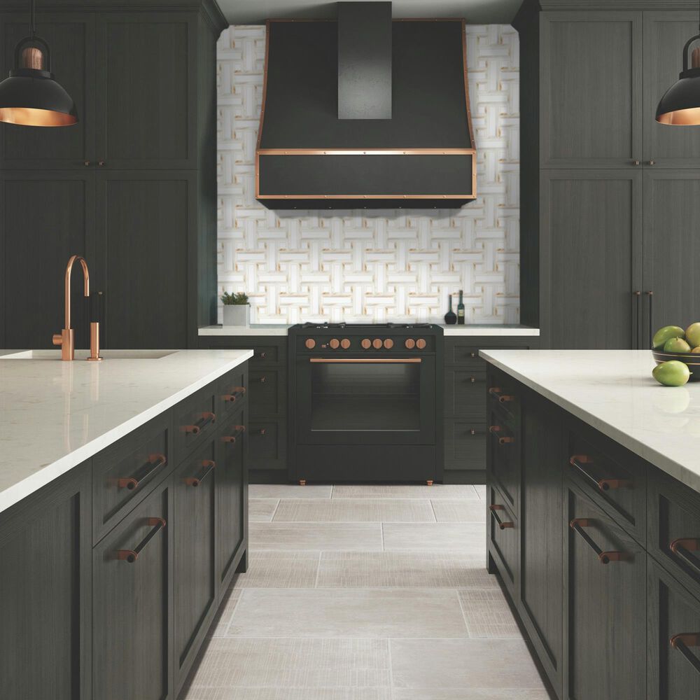 Dal-Tile Gamma Bella Blend 12&#39;&#39; X 12&#39;&#39; BASKET Natural Stone Mosaic Sheet, , large