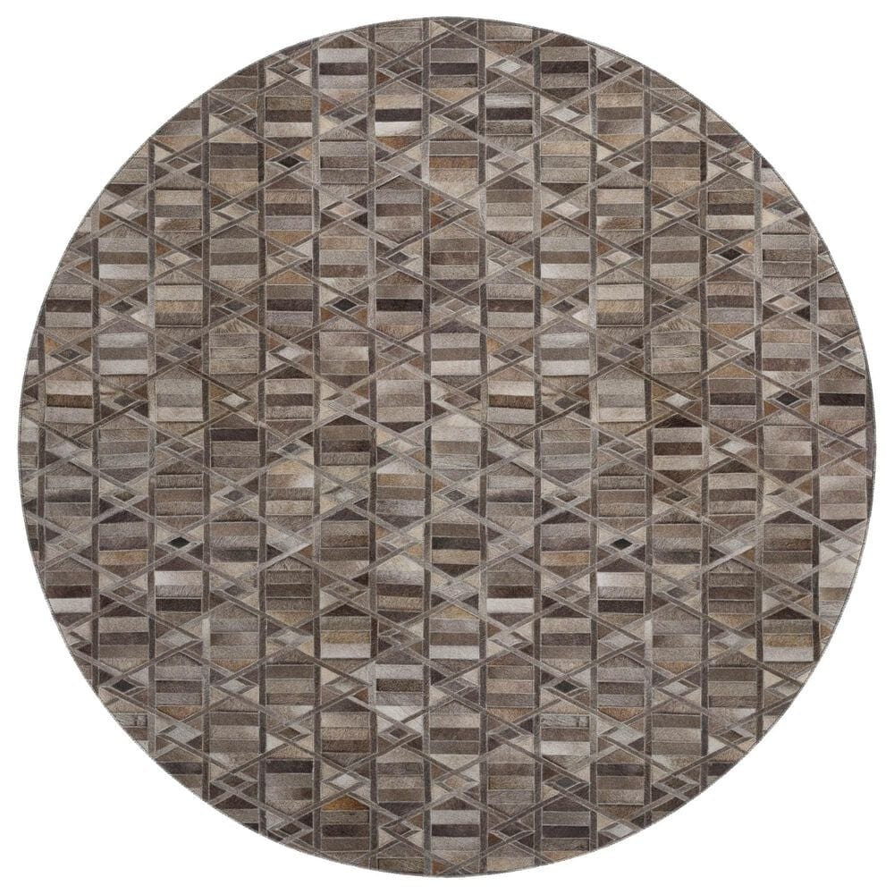 Dalyn Rug Company Bozeman BM4 Gray 8" Round Area Rug, , large