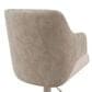 Armen Living Toby Adjustable Swivel Bar Height Stool with Vintage Taupe Upholstery in Ivory, , large