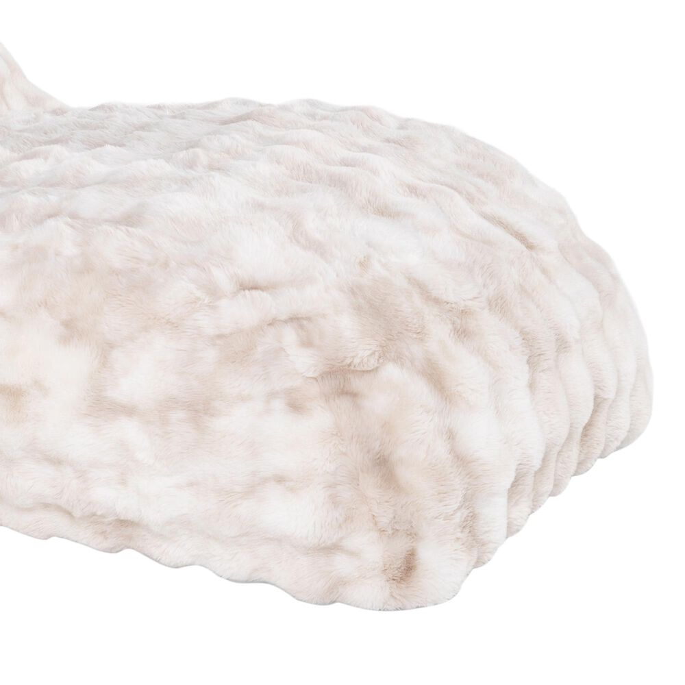 Jaxx Raven Relaxer Chaise Lounge Bean Bag Chair in Phantom Cream, , large