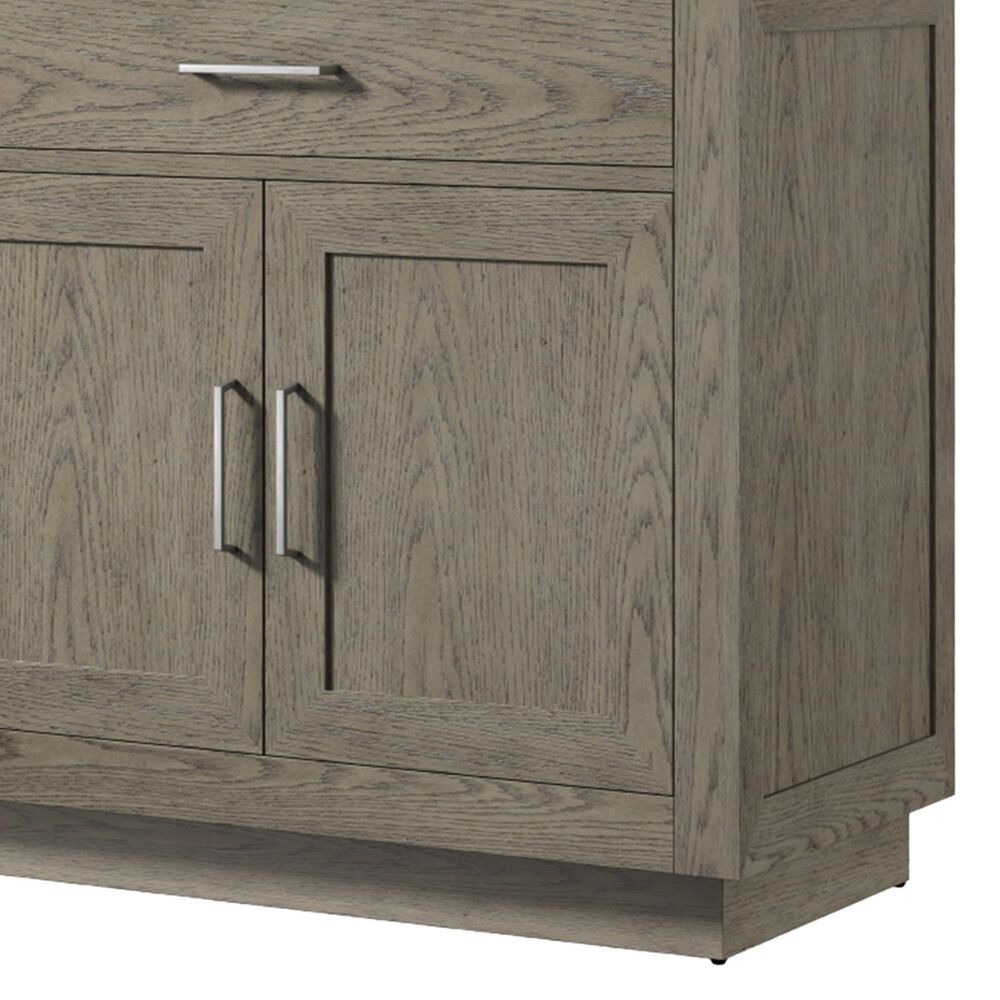 Lexora Home Abbey 36&quot; Single Bathroom Vanity in Black Oak with 2 cm White Quartz Top, Rectangular Sink and 34&quot; Mirror, , large