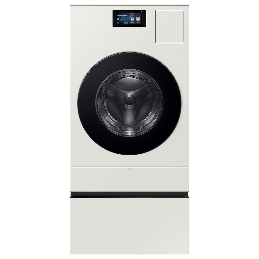 Samsung Bespoke 27" Laundry Combo Pedestal with Storage Drawer in Ivory, , large