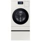 Samsung Bespoke 27" Laundry Combo Pedestal with Storage Drawer in Ivory, , large