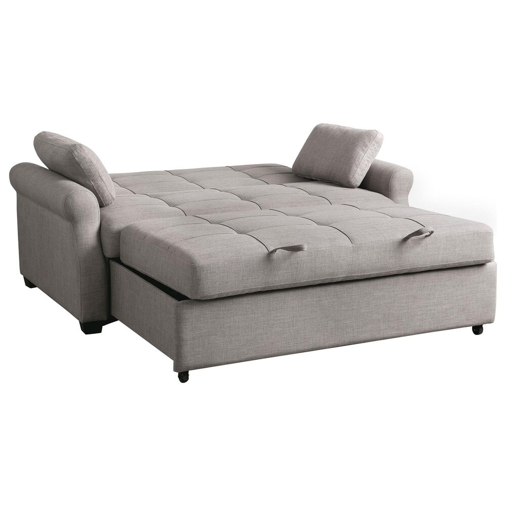 Lifestyle Solutions Hampton Queen Convertible Sofa in Steel, , large