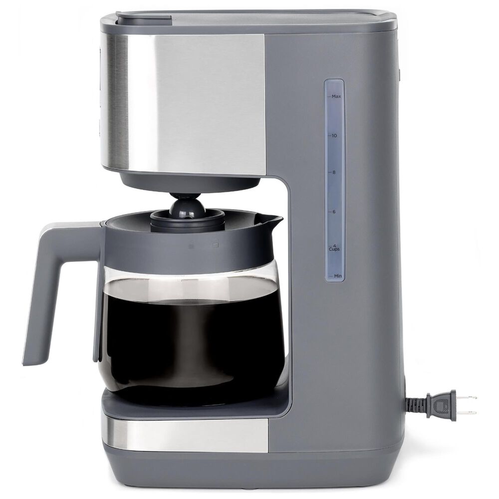 GE Appliances 12-Cup Drip Coffee Maker with Glass Carafe in Stainless Steel, , large