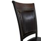 Linon Home Decor Franklin Side Chair in Black and Umber Brown, , large