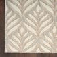 Nourison Aloha Floral 7"10" x 10"6" Ivory and Grey Indoor/Outdoor Area Rug, , large