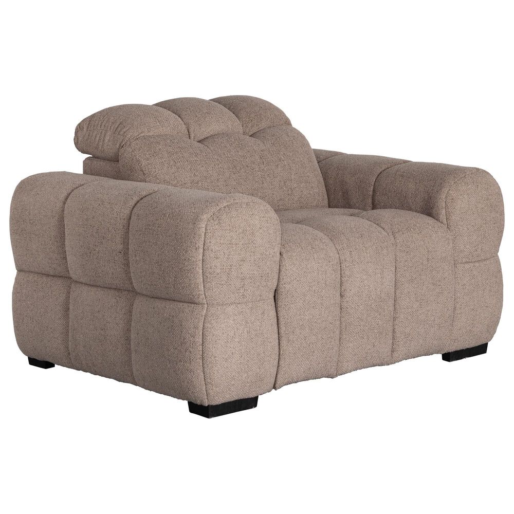 Fan Creek Power Recliner with Power Headrest in Sand, , large