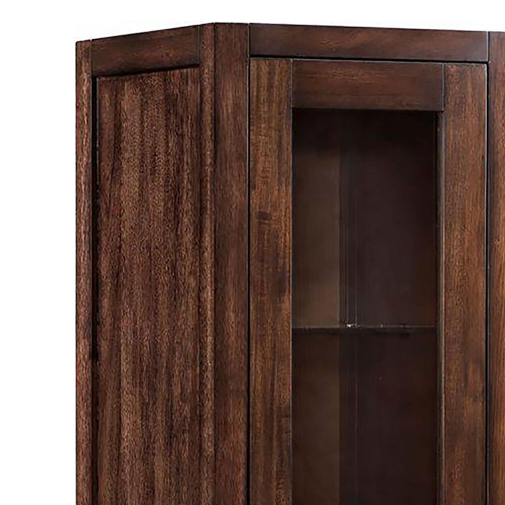 James Martin Vanities Addison 15&quot; Grand Tower Hutch - Right in Mid Century Acacia, , large