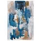 Safavieh Aria Abstract 4" x 6" Ivory and Navy Area Rug, , large