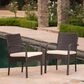 Hearth and Haven Cordoba Outdoor Dining Chair with Beige Cushions in Brown (Set of 2), , large