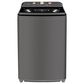 Midea 4.1 Cu. Ft. Top Load Washer and 7 Cu. Ft. Electric Dryer Laundry Pair in Metallic Grey, , large