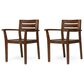 Hearth and Haven Stamford Patio Dining Chair in Dark Brown (Set of 2), , large