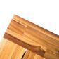 Hearth and Haven Outdoor Dining Backless Bench in Teak and Black, , large
