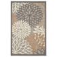 Nourison Aloha Floral 2"8" x 4" Natural Indoor/Outdoor Area Rug, , large