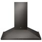 LG 36" Wall Mount Chimney Hood with 600 CFM Blower in Black Stainless Steel, , large