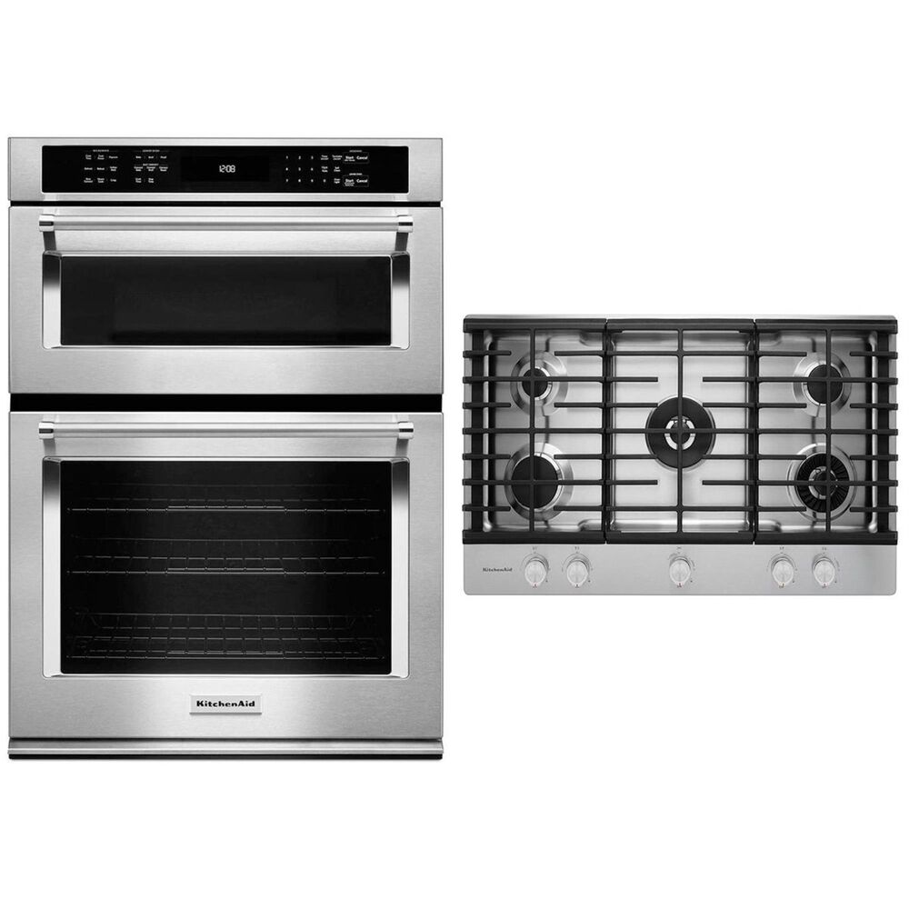 KitchenAid 2Piece Kitchen Bundle with Gas Cooktop Nebraska Furniture