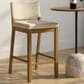 Armen Living Yaneli Swivel Bar Height Stool in Amber Glow, , large